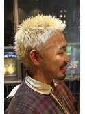 新宿/金髪ショート/おしゃれ坊主/メンズショート/新宿理容室