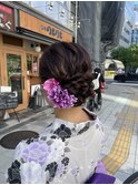 浴衣ヘアアレンジ♪/アップスタイル/金城二千夏