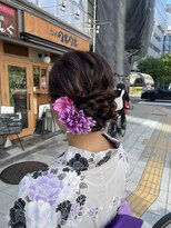 ハイル(KHAIR)&nbsp;浴衣ヘアアレンジ♪/アップスタイル/金城二千夏