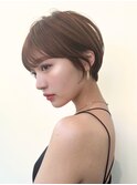 ハイライトレイヤーカットショートボブイルミナカラー天神大名
