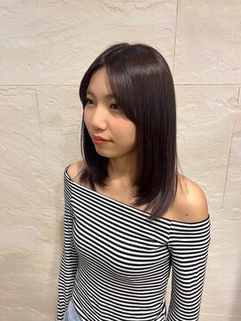 ファーレンピュアスウィート(fahren-pure-suite) ピンクブラウン/顔周りレイヤー/レイヤーカット