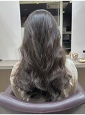 ロングパーマ_コテ巻き風パーマ_レイヤーカット