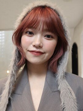 サイン 渋谷(SIGN) 20代/タッセルボブ/レイヤーボブ/透明感カラー