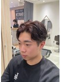 毛流れがきれいなナチュラルパーマスタイル【三軒茶屋】