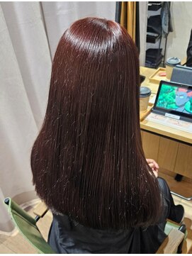 美容室 アクター brown red