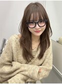 韓国くびれロング レイヤーオルチャン小顔前髪 艶髪