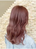 ブリーチカラー/ピンクブラウン/艶髪