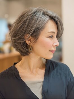 サンタフェ 日進岩崎店(Santa'Fe)の写真/脱白髪染めや髪質改善など大人女性に嬉しいメニューがたくさん♪綺麗な髪でいつまでも若々しい印象に◇