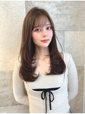 岡田洸太/韓国ボブ/韓国レイヤー/縮毛矯正/ヘーゼルベージュ