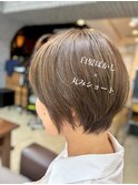 透明感 白髪ぼかし 丸みショート【浜崎】