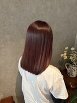 マルクヘアケア(MALQ HAIR CARE)&nbsp;ブリーチ毛を活かす艶ピンク初レイヤーで動きを