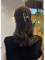 ファシー(faccie) 上品 ハーフアップ 参列ヘア