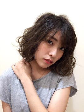 ヘアメイク アージュ 天神西通り店(HAIR MAKE age) 【鶴久彩】ゆるふわボブ