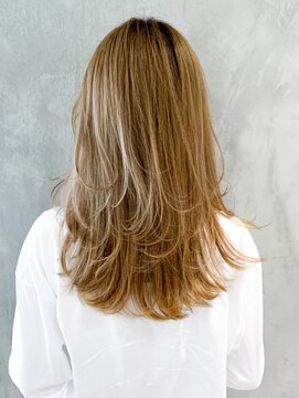 アイティーバイアルバム 八王子店(IT by ALBUM) レイヤーロング_マロンベージュAラインボブ_ba312841