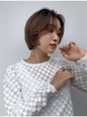 ベージュカラー マッシュショート (表参道/原宿)