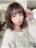 テラコッタ/韓国風ヨシンモリ/流れるレイヤー/前髪カール[銀座]