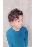 キッズ×パーマ