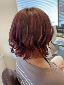 ジェイジェイウィル 一之江店(JJ will) オレンジインナーカラー