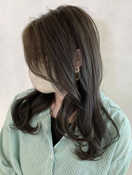 オリンテ バイ レシッド 表参道(orente by rcid) 大人ガーリー顔周りレイヤーカット×髪質改善ダークアッシュ艶髪