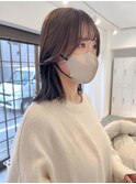 顔周りカット/オリーブベージュ