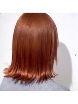 ナチュラル 渋谷店(Natural)&nbsp;☆外ハネボブ×オレンジカラー☆-渋谷店-