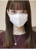 【白川】20代30代40代ぱっつん前髪寒色系カラー23.2.25