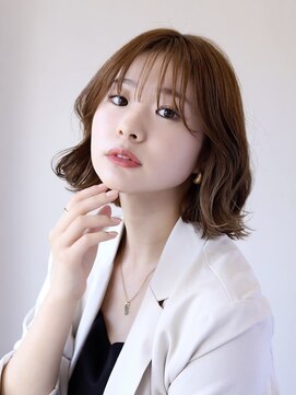 ソイクフ 四条大宮店(SOY-KUFU) 大人可愛い◎20代30代40代前髪パーマグレーベージュ