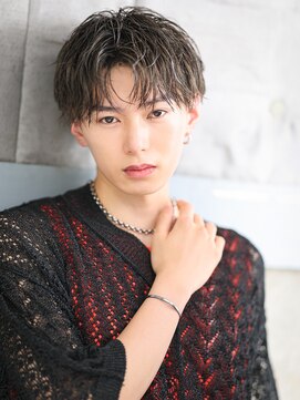 リップス 表参道店(LIPPS) スパイラルパーマ【ウェットコンマバング】センターパート