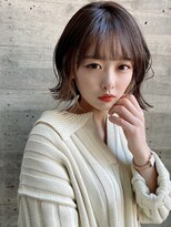 ブルーダー(Bruder)&nbsp;ハイトーン　イヤリングカラー　ボブ　大人ヘア