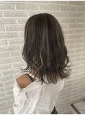 巻いてかわいいハイライトカラー