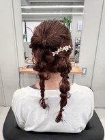 大人可愛いツイン編みおろし【清板】