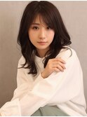 大人可愛い小顔こなれカールチョコレートカラーブリーチなし