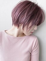 イマジン 川越(IMAGINE) 20代30代大人ショートボブxピンクベージュ