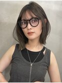 ブリーチなしカラー伸ばしかけヘア簡単スタイリング小顔ヘア