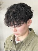 スパイラルパーマ/ハードパーマ/刈り上げショート