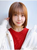 Say.切りっぱなしボブミニボブことりベージュシルキーベージュ