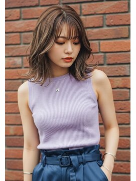 フルショウ 小牧(FURUSHO) パールベージュ/バタフライカット/エアタッチバレイヤージュ