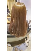 上品ストレート☆グレージュがおススメワンカール