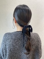 シャルムバイケンジ(Charm.by KENJE)&nbsp;【ローポニーテール】結婚式/銀座/ヘアセット/アレンジ