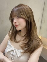 ロンドメリア 天神大名店(Lond Melia)&nbsp;小顔に見せるミディアムヘア/韓国ヘア/暗めカラー