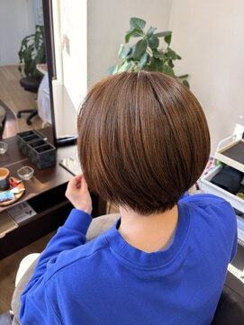 スッキリショート  明るめ白髪染め