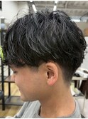MEN'S HAIR/ブルーブラック/フェザーパーマ/錦糸町