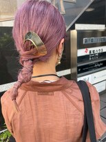  fit stand 千葉/ショートボブ/カット/パーマ/ダブルカラー/トリートメント/縮毛矯正&nbsp;イメチェン/ピンクベージュ/アンブレラカラー[千葉]