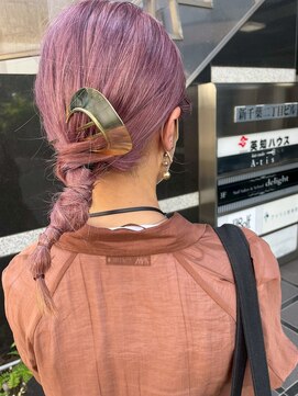  fit stand 千葉/ショートボブ/カット/パーマ/ダブルカラー/トリートメント/縮毛矯正 イメチェン/ピンクベージュ/アンブレラカラー[千葉]