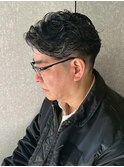 MEN’S/リバースセンターパート/ニュアンスパーマ/新宿