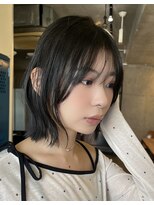 ナループロア ルームー(Nalu pu loa ROOMOO)&nbsp;耳かけをすると横からも可愛い！韓国ボブ/顔周りカットKIRA