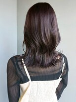 ナカオコアフュール(NAKAO COIFFURE)&nbsp;ラベンダーグレージュ ミディアムレイヤー 髪質改善 艶カラー