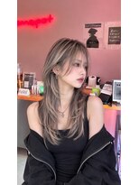 コスメポット(Cosmepot)&nbsp;レイヤーカット×ハイライトベージュ