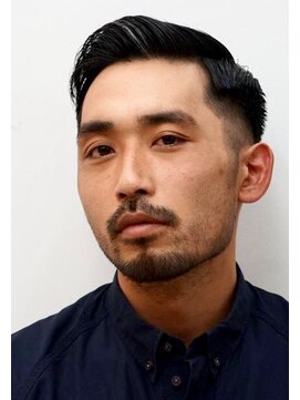 メリケンバーバーショップ コウベ(MERICAN BARBERSHOP KOBE) ビジネスネープレス刈り上げジェントルマン七三分けA