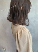 [kichi.] 切りっぱなしボブ×くすみベージュ